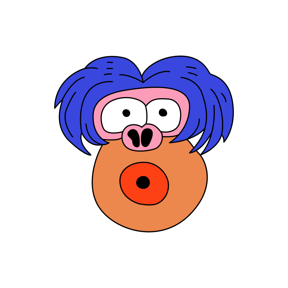 Odd Monkey Haircap_filled